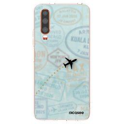 Átlátszó szilikon tok az alábbi mobiltelefonokra Huawei P30 - FLIGHT PATH