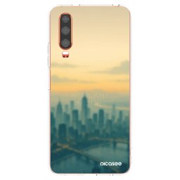 Átlátszó szilikon tok az alábbi mobiltelefonokra Huawei P30 - Airplane mode