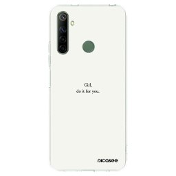 Átlátszó szilikon tok az alábbi mobiltelefonokra Realme 6i - Girl, do it for you