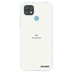 Átlátszó szilikon tok az alábbi mobiltelefonokra Realme C21 - Girl, do it for you