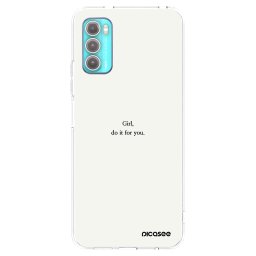 Átlátszó szilikon tok az alábbi mobiltelefonokra Motorola Moto G60 - Girl, do it for you