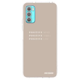 Átlátszó szilikon tok az alábbi mobiltelefonokra Motorola Moto G60 - Positive Vibes