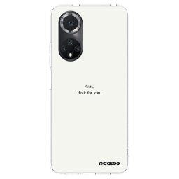 Átlátszó szilikon tok az alábbi mobiltelefonokra Huawei Nova 9 SE - Girl, do it for you