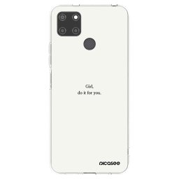 Átlátszó szilikon tok az alábbi mobiltelefonokra Realme C21Y - Girl, do it for you