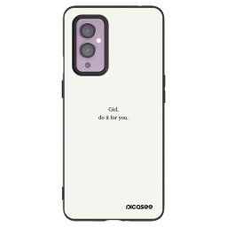 Fekete szilikon tok az alábbi mobiltelefonokra OnePlus 9 - Girl, do it for you