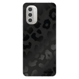 Átlátszó szilikon tok az alábbi mobiltelefonokra Motorola Moto G51 - Midnight Leopard