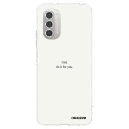 Átlátszó szilikon tok az alábbi mobiltelefonokra Motorola Moto G51 - Girl, do it for you