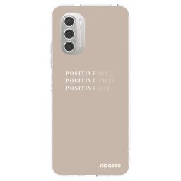 Átlátszó szilikon tok az alábbi mobiltelefonokra Motorola Moto G51 - Positive Vibes