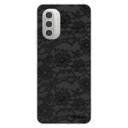 Átlátszó szilikon tok az alábbi mobiltelefonokra Motorola Moto G51 - Dark Elegance