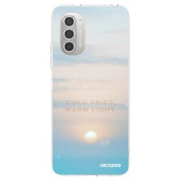 Átlátszó szilikon tok az alábbi mobiltelefonokra Motorola Moto G51 - COLD SKIES