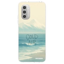 Átlátszó szilikon tok az alábbi mobiltelefonokra Motorola Moto G51 - COLD AIR