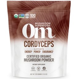 Om Mushrooms Cordyceps Mushroom Superfood Powder, Cordyceps gyógygomba por, 100 g
