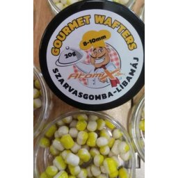ATOMIX Gourmet Wafters horgászcsali 8-10mm Szarvasgomba-Libamáj - sárga/fehér (CK-696)