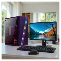 Komplett Gaming PC Szett Novice Silver Intel Core i5-8400/32GB DDR4/512GB NVMe SSD/AMD Radeon RX 6400 4GB/Dell P2212H 22" FHD Monitor/Meetion USB Billentyűzet+Egér/Windows 11 vagy 10