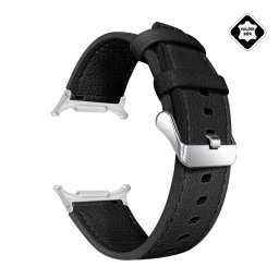 Pótszíj (egyedi méret, valódi bőr) FEKETE SamsungGalaxy Watch 8 eSIM 44mm (SM-L335), Galaxy Watch 8 eSIM 40mm (SM-L325)