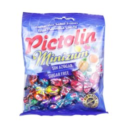 Pictolin Minizum gyümölcs ízesítésű cukormentes cukorka édesítőszerrel 65g