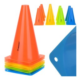 Trizand edzőbója szett 10 db, 23,5 cm - rugalmas, színes sportjelölők