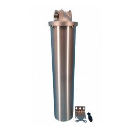 HomeWater 20"-os BIGBLUE rozsdamentes szűrőház 1" csatlakozással, meleg vízre