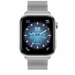 ICE Smart 3.0 - 1.78 AMOLED - GPS - Ezüst milanese szíjas, unisex okosóra - 36 mm (025803)
