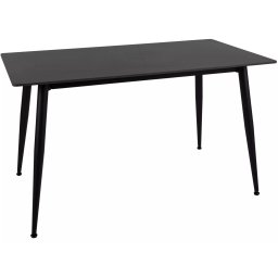 Étkezőasztal RION 130x70 cm kerámia asztallappal, fekete márvány