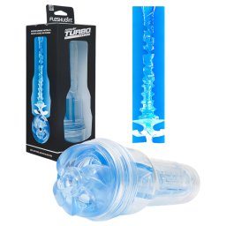 Fleshlight Turbo Thrust - élethű szívó maszturbátor (kék)