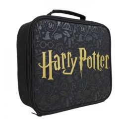 Harry Potter thermos uzsonnástáska - 23x8x20 cm - fekete