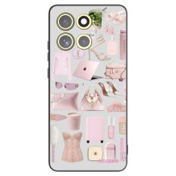 Fekete szilikon tok az alábbi mobiltelefonokra Motorola Moto G86 Power 5G - Glam Babe