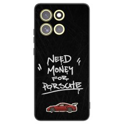 Fekete szilikon tok az alábbi mobiltelefonokra Motorola Moto G86 Power 5G - Dark Racer