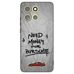 Fekete szilikon tok az alábbi mobiltelefonokra Motorola Moto G86 Power 5G - Grey Drift