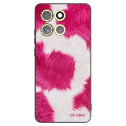 Fekete szilikon tok az alábbi mobiltelefonokra Motorola Moto G86 Power 5G - Pink Moo