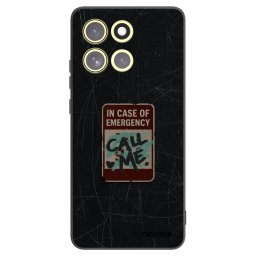 Fekete szilikon tok az alábbi mobiltelefonokra Motorola Moto G86 Power 5G - EMERGENCY