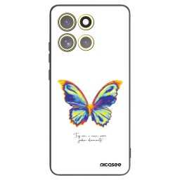 Fekete szilikon tok az alábbi mobiltelefonokra Motorola Moto G86 Power 5G - Diamanty White