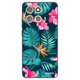 Fekete szilikon tok az alábbi mobiltelefonokra Motorola Moto G86 Power 5G - Pink Monstera