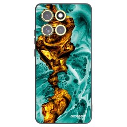 Fekete szilikon tok az alábbi mobiltelefonokra Motorola Moto G86 Power 5G - Goldsky