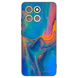 Fekete szilikon tok az alábbi mobiltelefonokra Motorola Moto G86 Power 5G - Rainbow