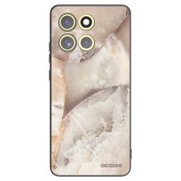 Fekete szilikon tok az alábbi mobiltelefonokra Motorola Moto G86 Power 5G - Cream marble