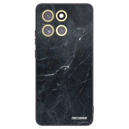 Fekete szilikon tok az alábbi mobiltelefonokra Motorola Moto G86 Power 5G - Black marble