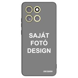 Fekete szilikon tok az alábbi mobiltelefonokra Motorola Moto G86 Power 5G - Saját fotó/motívum