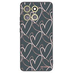 Fekete szilikon tok az alábbi mobiltelefonokra Motorola Moto G86 Power 5G - Lots of love