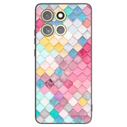 Fekete szilikon tok az alábbi mobiltelefonokra Motorola Moto G86 Power 5G - Colorful roof