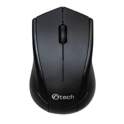 C-TECH egér WLM-07, vezeték nélküli, 1200DPI, 3 gomb, USB nano vevő, fekete
