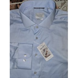 Eterna Meisterhaft 1863 slim fit kék hosszú ujjú ing, 44