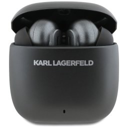 Karl Lagerfeld Metal Printed Logo TWS vezetéknélküli fülhallgató aktív zajszűréssel, ANC-ENC, fekete