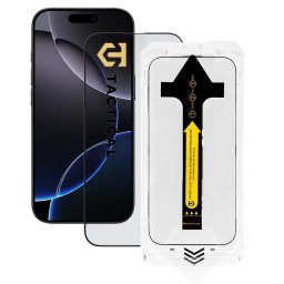 Tactical Impact Barrier Apple iPhone 17 Pro Max/18 Pro Max tempered glass kijelzővédő fólia felhelyező kerettel