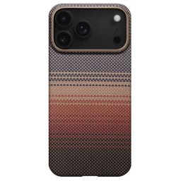 Pitaka Ultra Slim Apple iPhone 18 Pro / 17 Pro hátlap tok, Aramid, MagSafe, sunset
