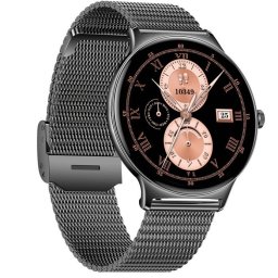 Colmi V89 okosóra AMOLED kijelzővel, pulzusméréssel, véroxigénméréssel, acél fekete