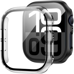 Tech-Protect Defense360 Apple Watch 11 / Watch 10 42mm ütésálló tok, kijelzővédő felülettel, átlátszó