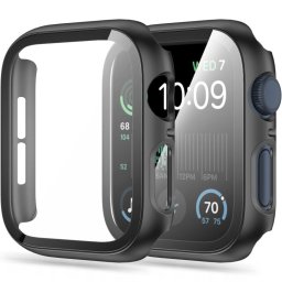 Tech-Protect Defense360 Apple Watch 4 / 5 / 6 / SE / SE2 / SE3 (44mm) ütésálló tok, kijelzővédő felülettel, fekete