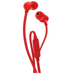 JBL T160 Vezetékes Jack 3,5mm headset / fülhallgató mikrofonnal, piros
