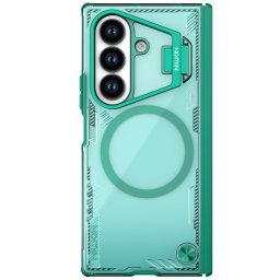 Nillkin Iceblade Prop Samsung Galaxy Z Fold 7 mágneses tok kitámasztóval, zöld-átlátszó